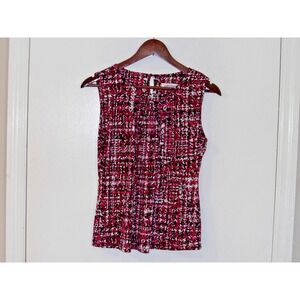 Calvin Klein Sleeveless Career Top Black White Pink Size MP/ Streetwear/#5105